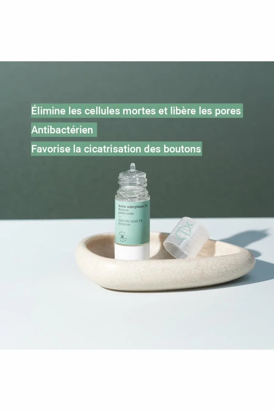Actif pur Acide salicylique 2% boutons et imperfections Sérum & Huile|Soin De Jour
