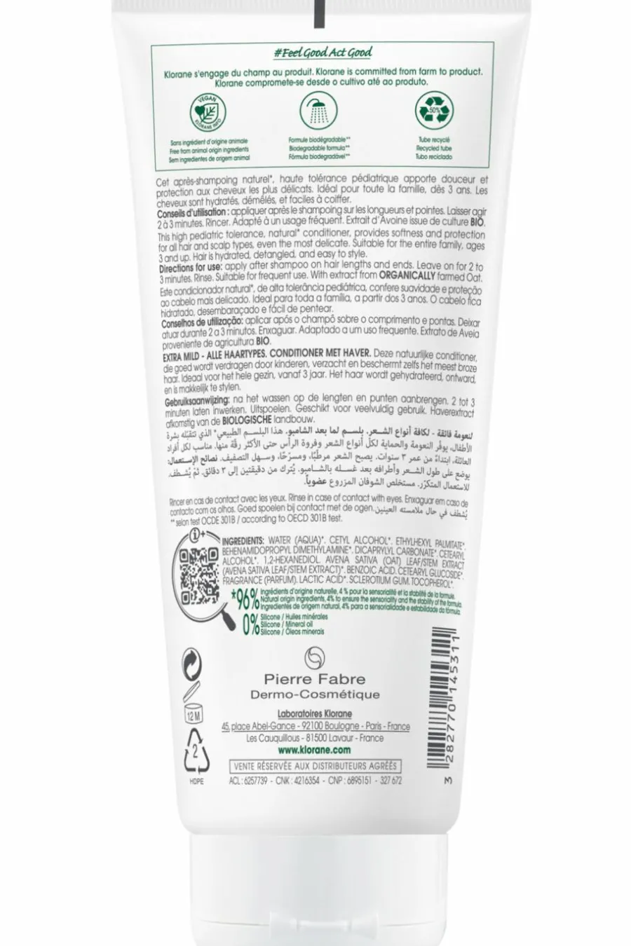 Discount Après-shampoing extra-doux à l’Avoine pour tous types de cheveux Après-Shampoing