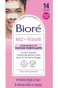 Sale Assortiment de 14 patchs purifiants nez et visage Coffret Soin Visage|Masque Tissu