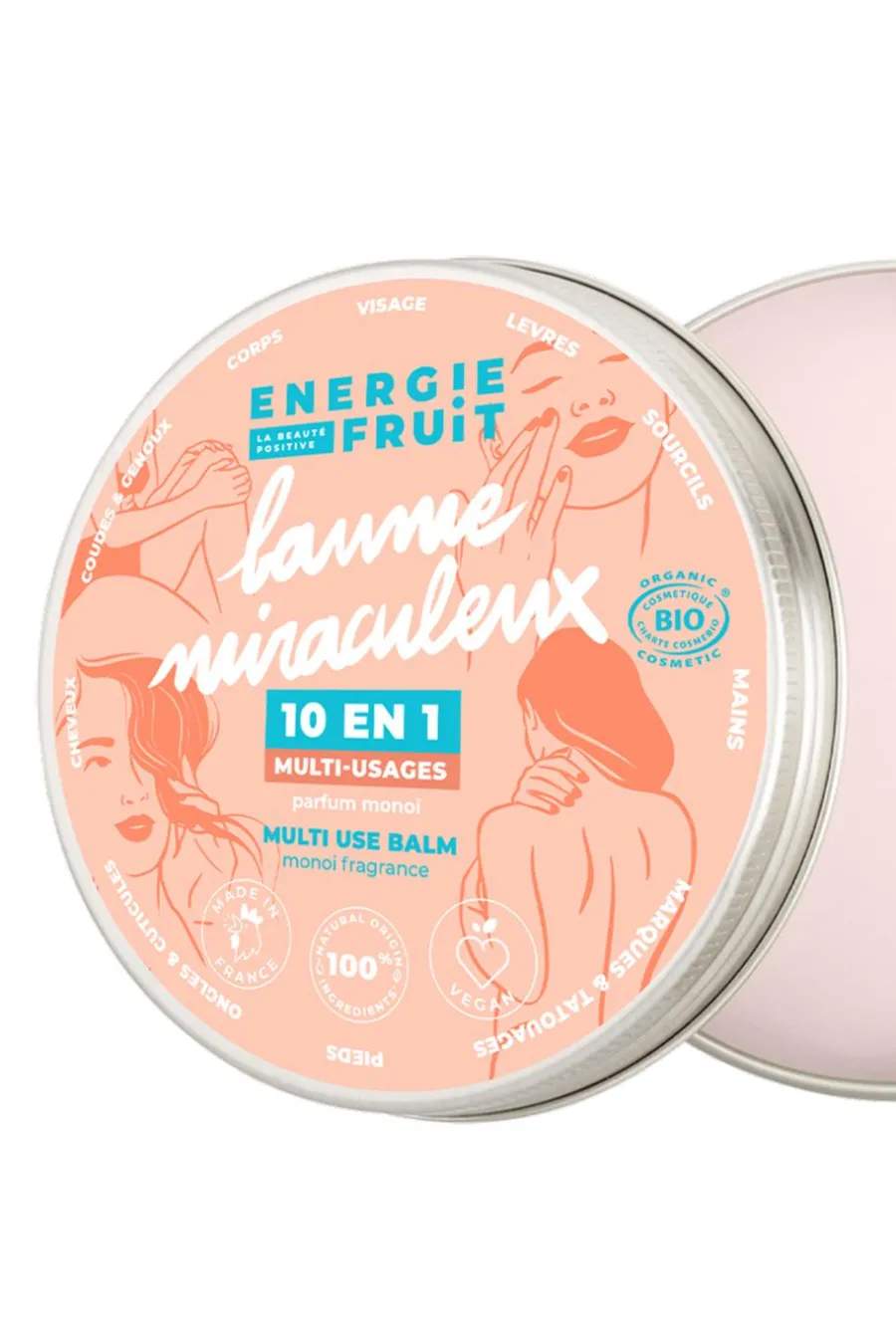 Clearance Baume miraculeux bio 10-en-1 parfum Monoï Pieds|Mains
