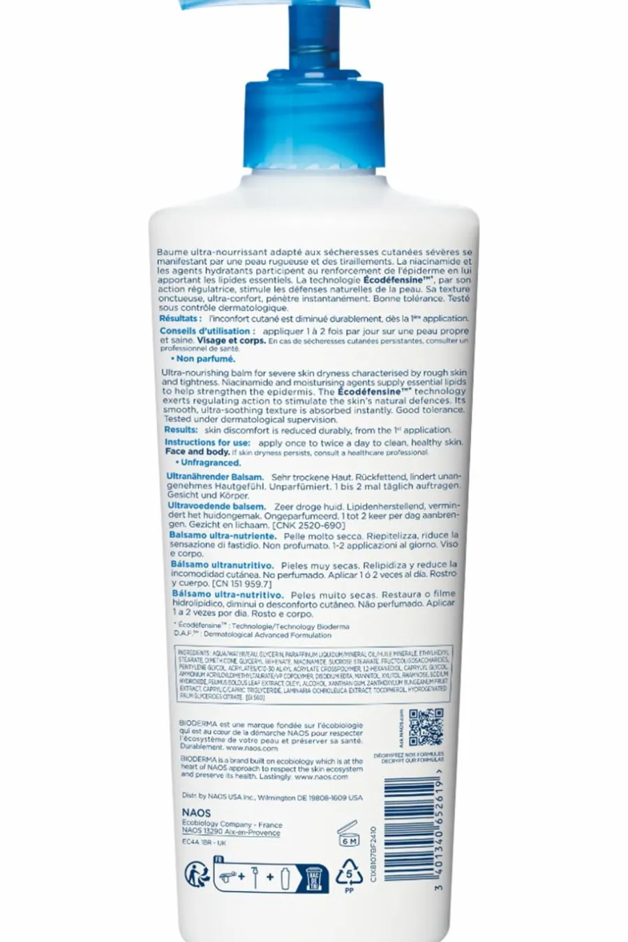Baume ultra-nourrissant pour peaux sensibles très sèches Atoderm PP Parapharmacie|Baume & Gel