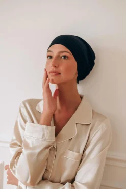 Best Bonnet de nuit noir Masques De Nuit & Autres Accessoires|Taie D'Oreiller
