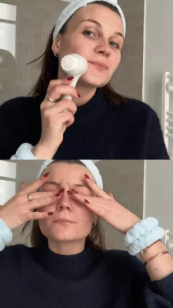 Hot Brosse nettoyante visage Roll-On & Outils De Massage