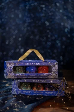 Coffret 3 bougies Au Pied du Sapin, Étoile Filante & Cannelle Orange Bougie