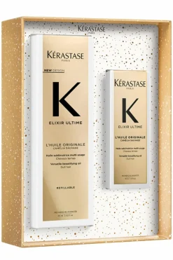 New Coffret routine huile pour cheveux secs à très secs Elixir Ultime Coffret Cheveux|Masque & Soin