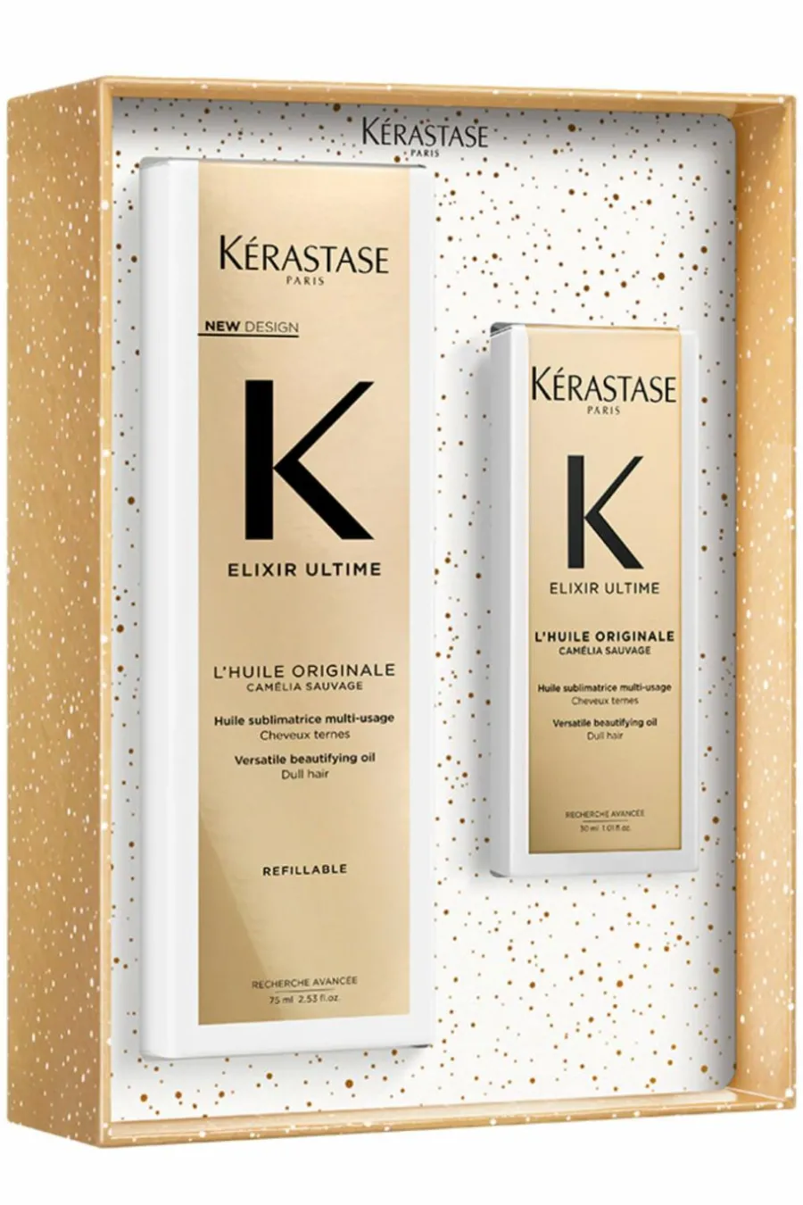 New Coffret routine huile pour cheveux secs à très secs Elixir Ultime Coffret Cheveux|Masque & Soin