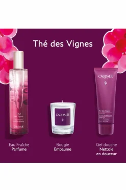 Outlet Coffret thé des vignes bougie & gel douche offerts Femme Bougies & Parfums D’Intérieur|Bougie