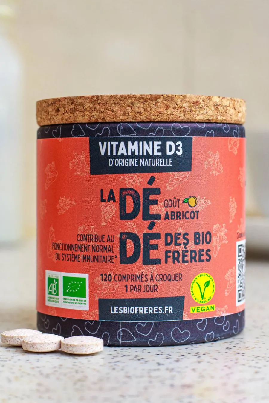 Complément alimentaire vitamine D3 abricot Compléments Alimentaires