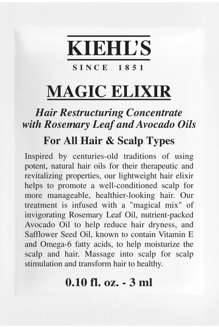 Concentré restructurant aux huiles naturelles Magic Elixir Masque & Soin|Cheveux Colorés Ou Décolorés