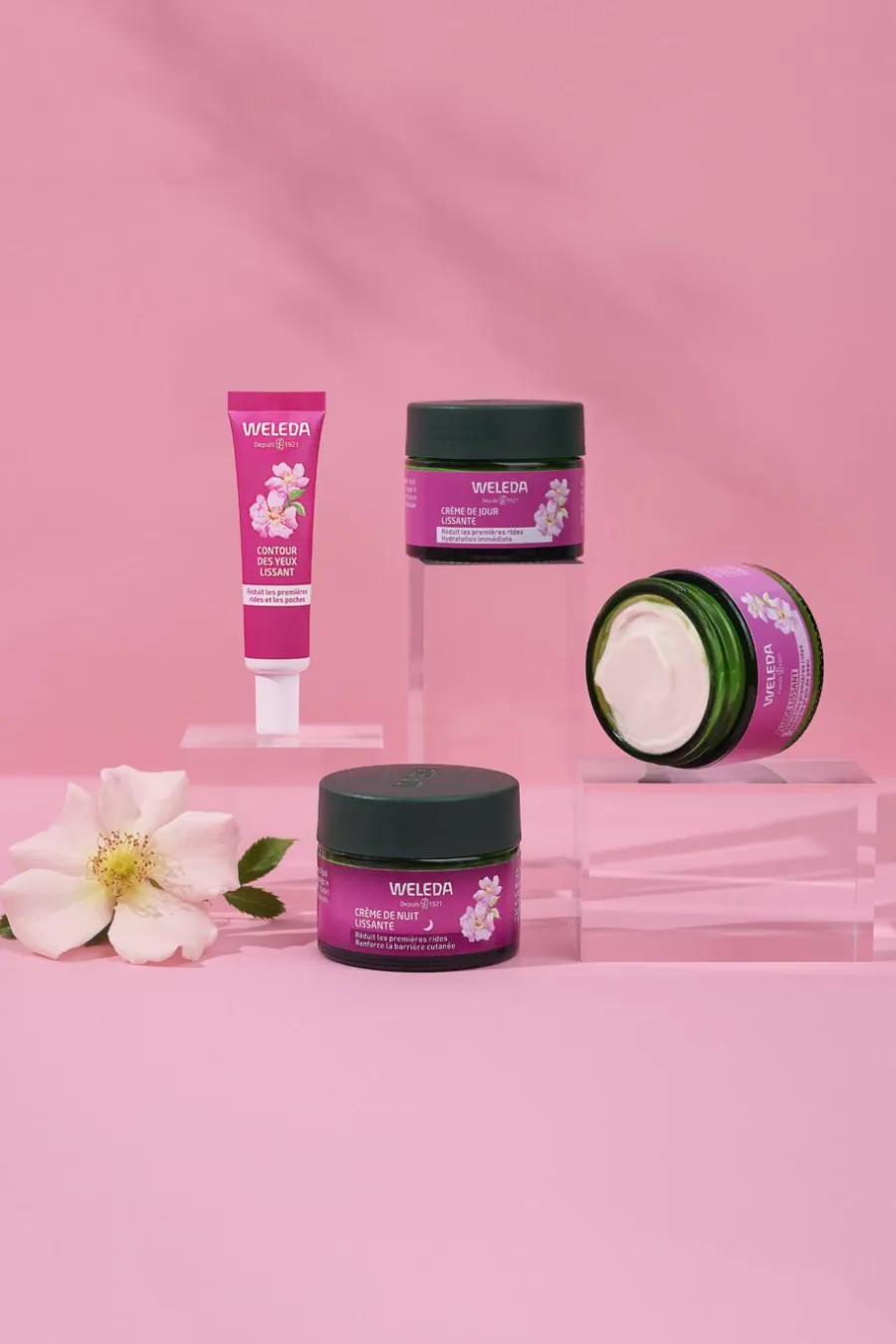 Discount Contour des yeux lissant rose musquée & thé blanc Contour Des Yeux & Lèvres
