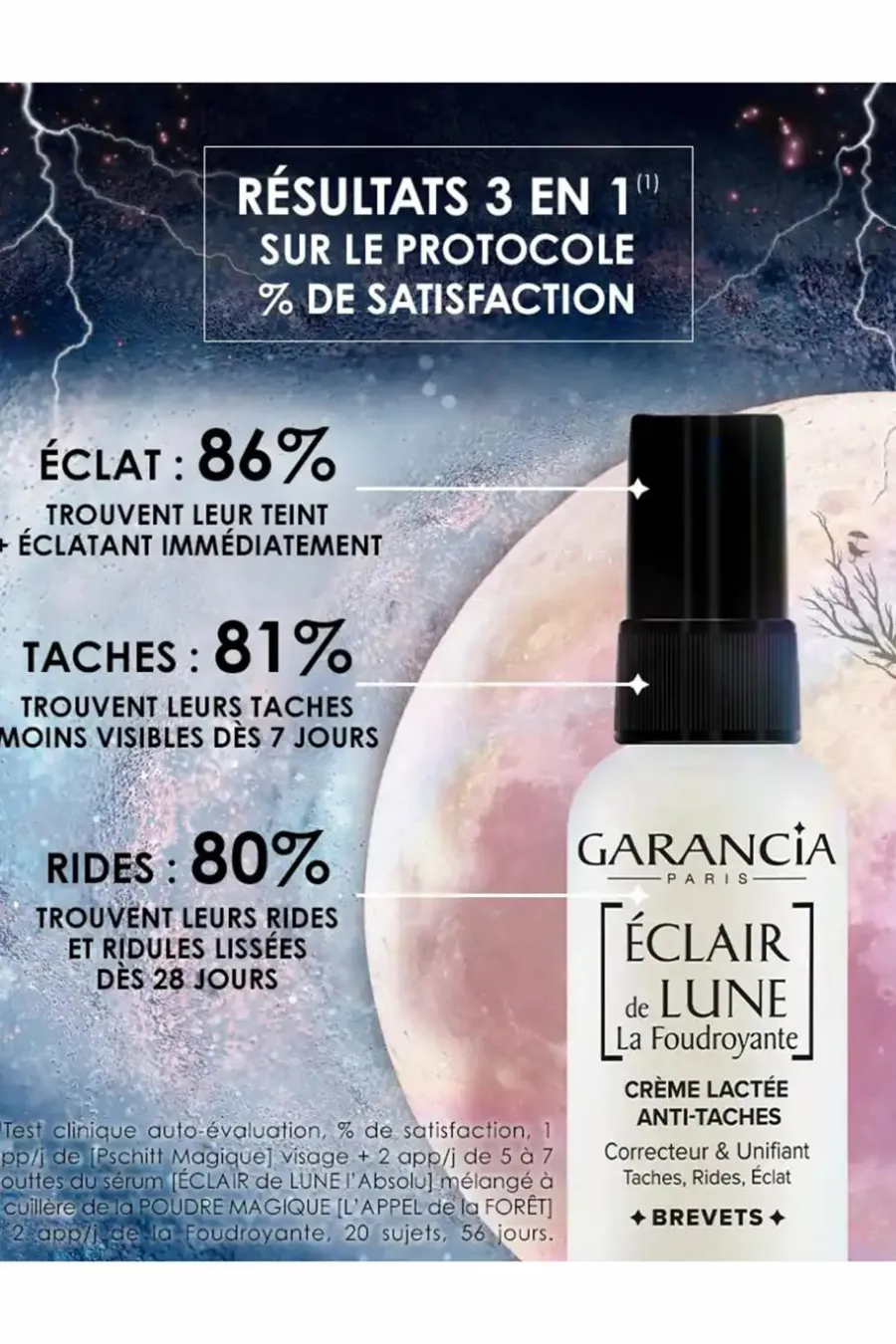 New Crème lactée anti-taches La Foudroyante Eclair de Lune à l’advanced Retinol-Like Soin De Jour|Soin De Nuit