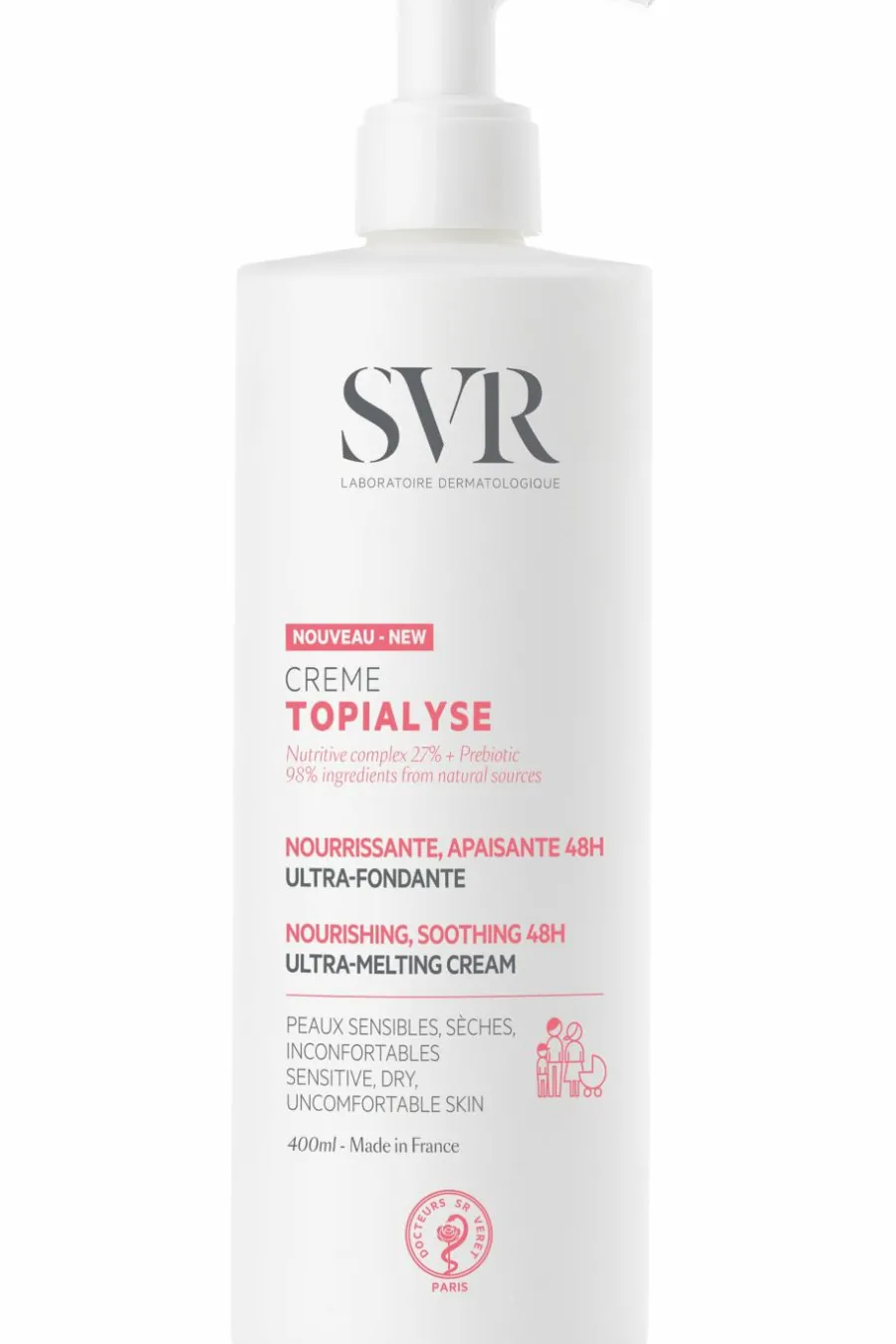 Crème nourrissante apaisante corps & visage Topialyse Soin De Nuit|Soin De Jour