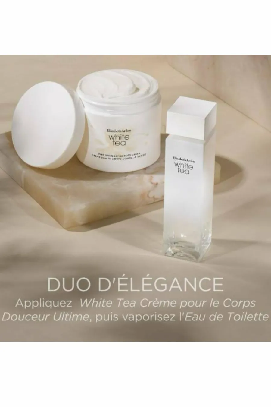 New Crème pour le corps douceur ultime White tea Baume & Gel
