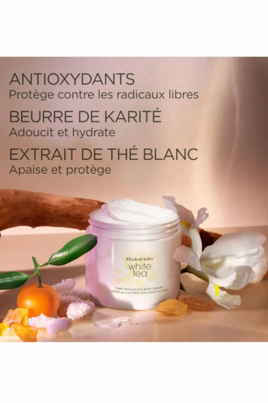 New Crème pour le corps douceur ultime White tea Baume & Gel