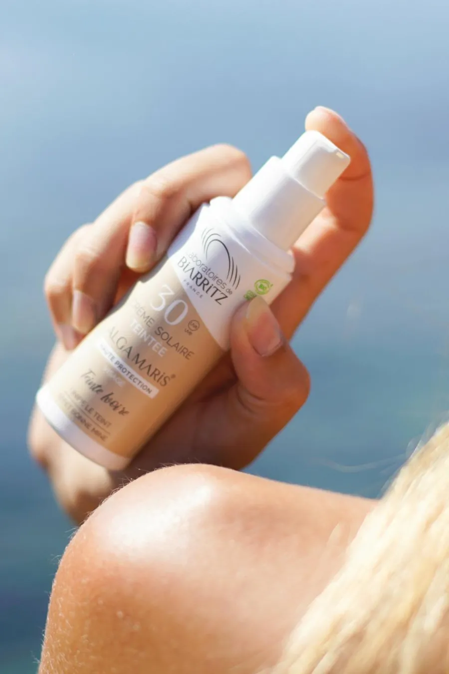 Sale Crème solaire visage teintée SPF30 Protection Solaire|Crème Teintée