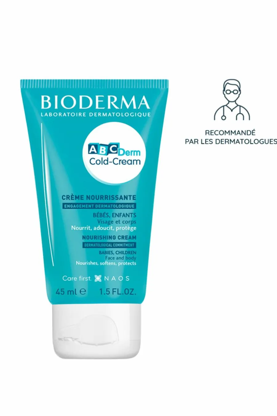 New Crème visage et corps Cold-cream Abcderm Enfant Crème & Lait|Bébé & Enfant