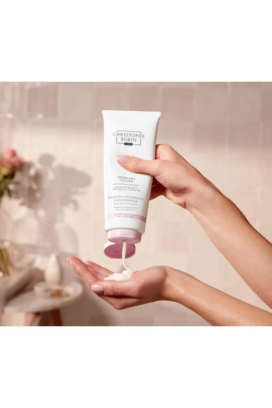 Outlet Démêlant volume aux extraits de rose Après-Shampoing
