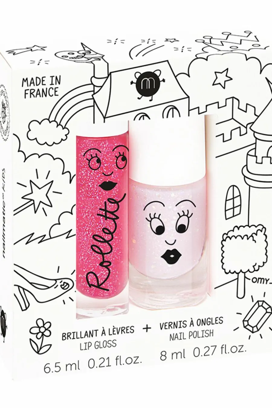 Outlet Duo pour enfant vernis à l’eau et gloss Fairytales Rouge À Lèvres|Vernis À Ongles