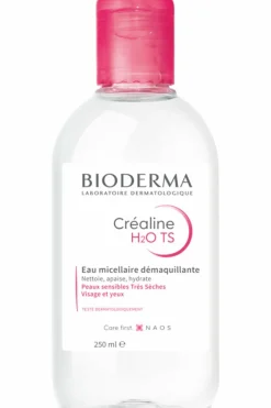 Sale Eau micellaire démaquillante peaux très sèches Créaline T.S. H2O Démaquillant Visage