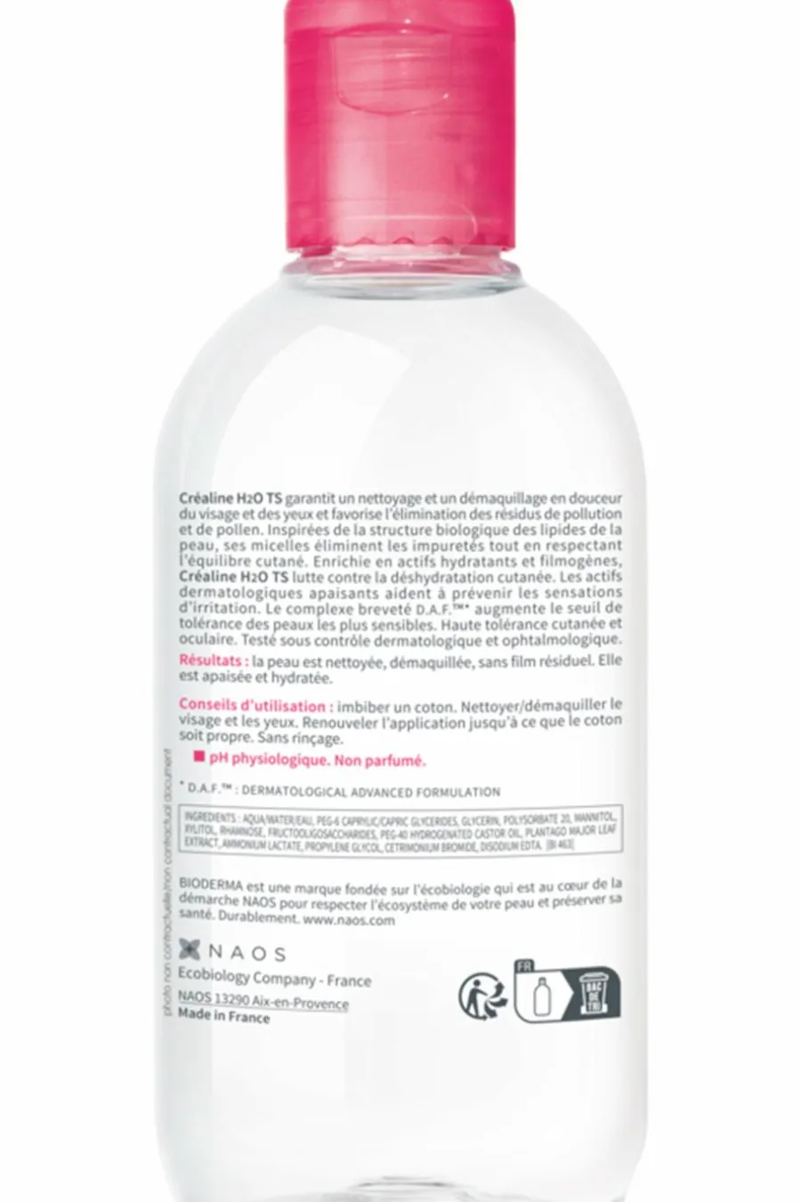 Discount Eau micellaire démaquillante peaux très sèches Créaline T.S. H2O Eau Micellaire