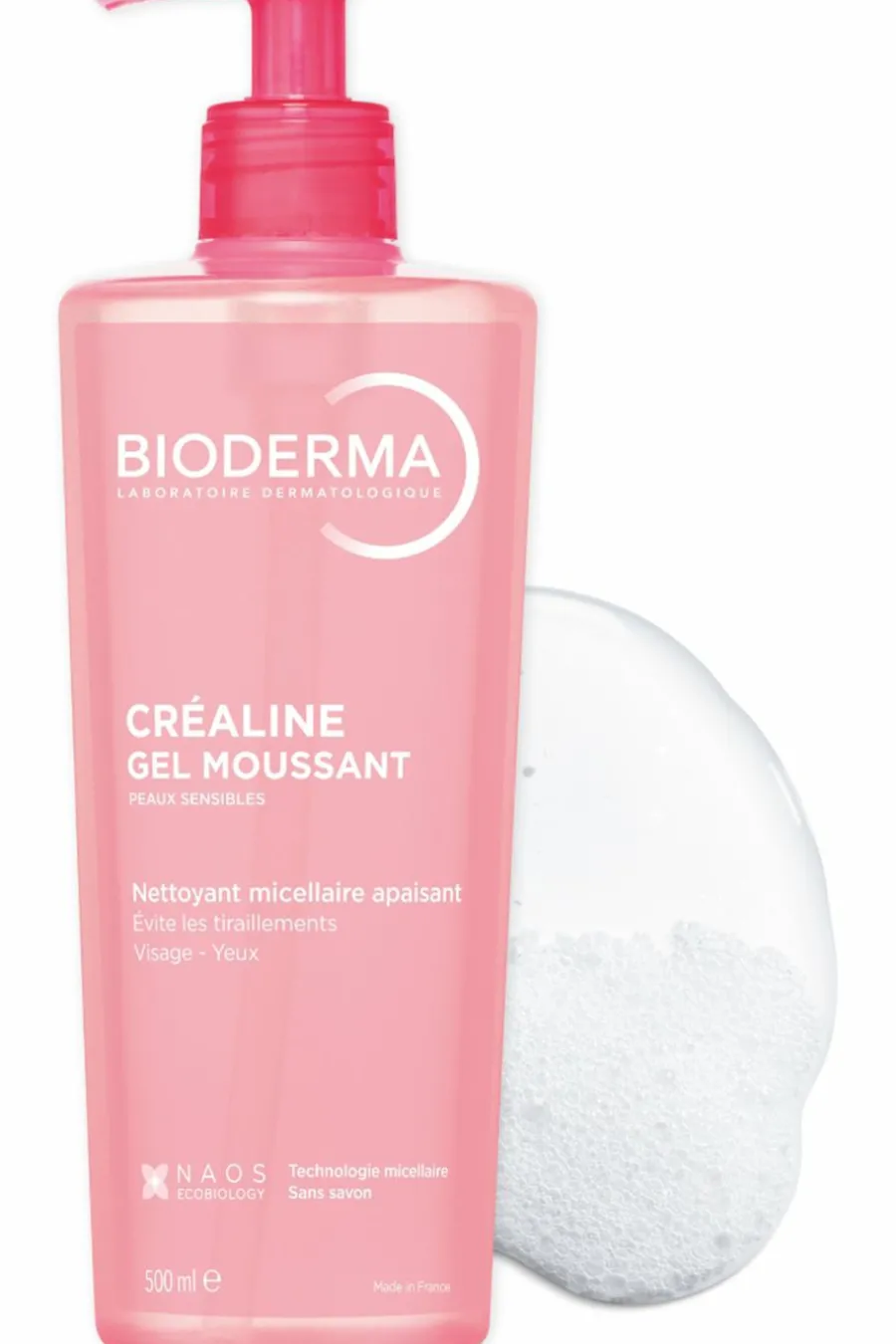Sale Gel moussant nettoyant apaisant micellaire Créaline Nettoyant Visage