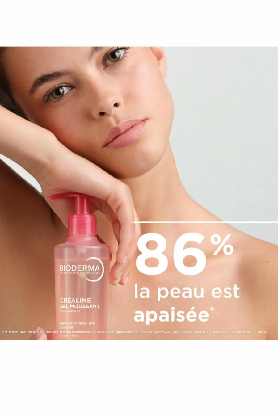 Sale Gel moussant nettoyant apaisant micellaire Créaline Nettoyant Visage