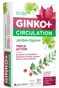 Clearance GINKO + CIRCULATION Complément alimentaire circulation jambes légères Complément Alimentaire
