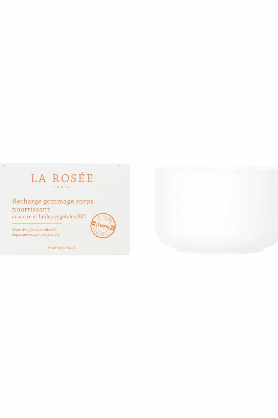 New Gommage corps nourrissant rechargeable au sucre et aux huiles végétales BIO Gommage & Exfoliant