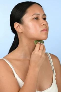 New Gua Sha en jade vert Huiles & Accessoires De Massage|Roll-On & Outils De Massage