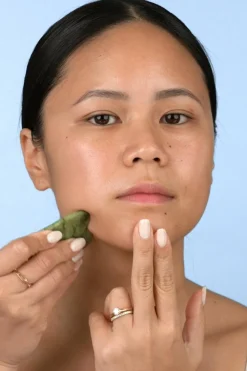 New Gua Sha en jade vert Huiles & Accessoires De Massage|Roll-On & Outils De Massage