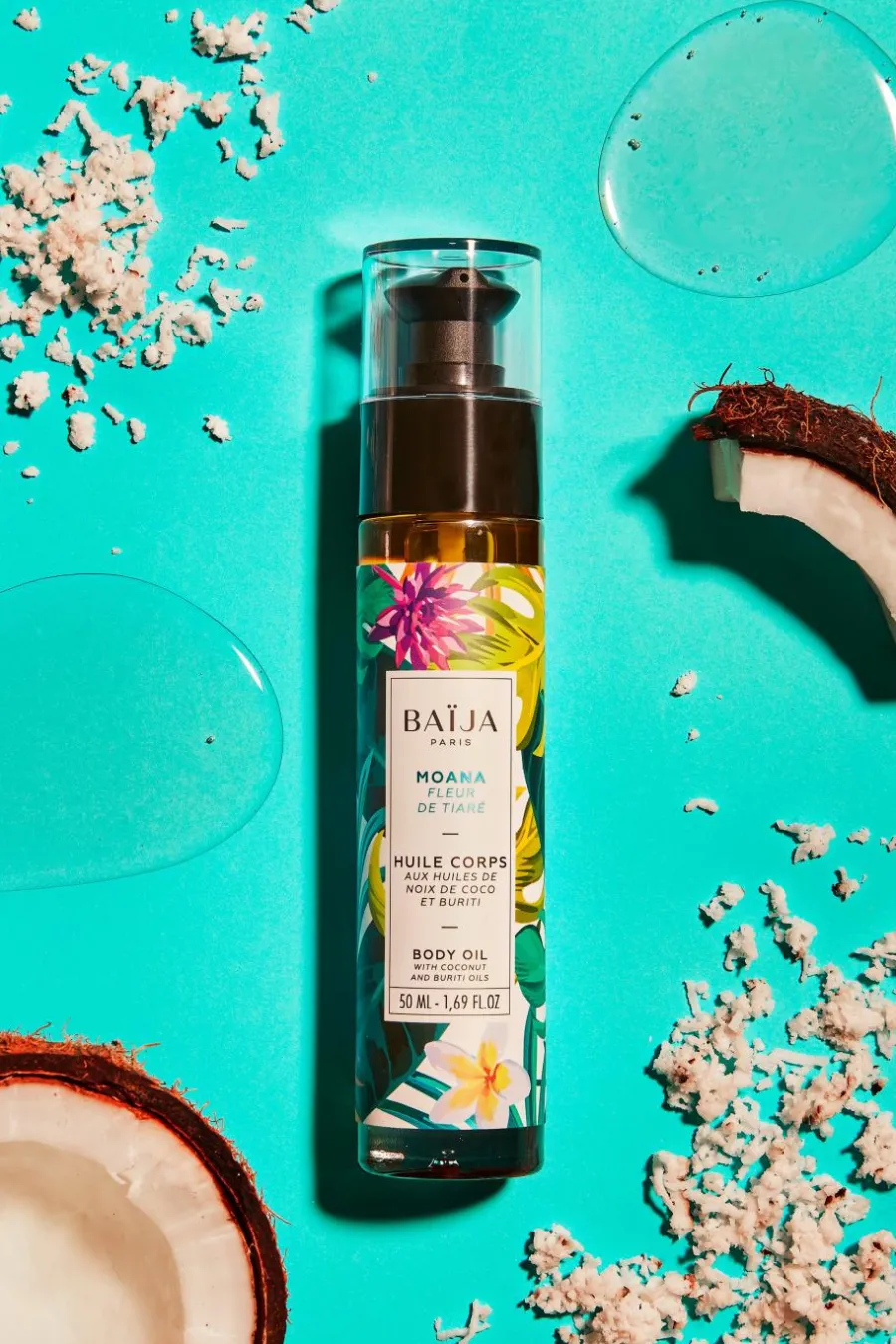 Huile corps & bain à la fleur de tiaré Moana Huile & Brume|Huile De Douche