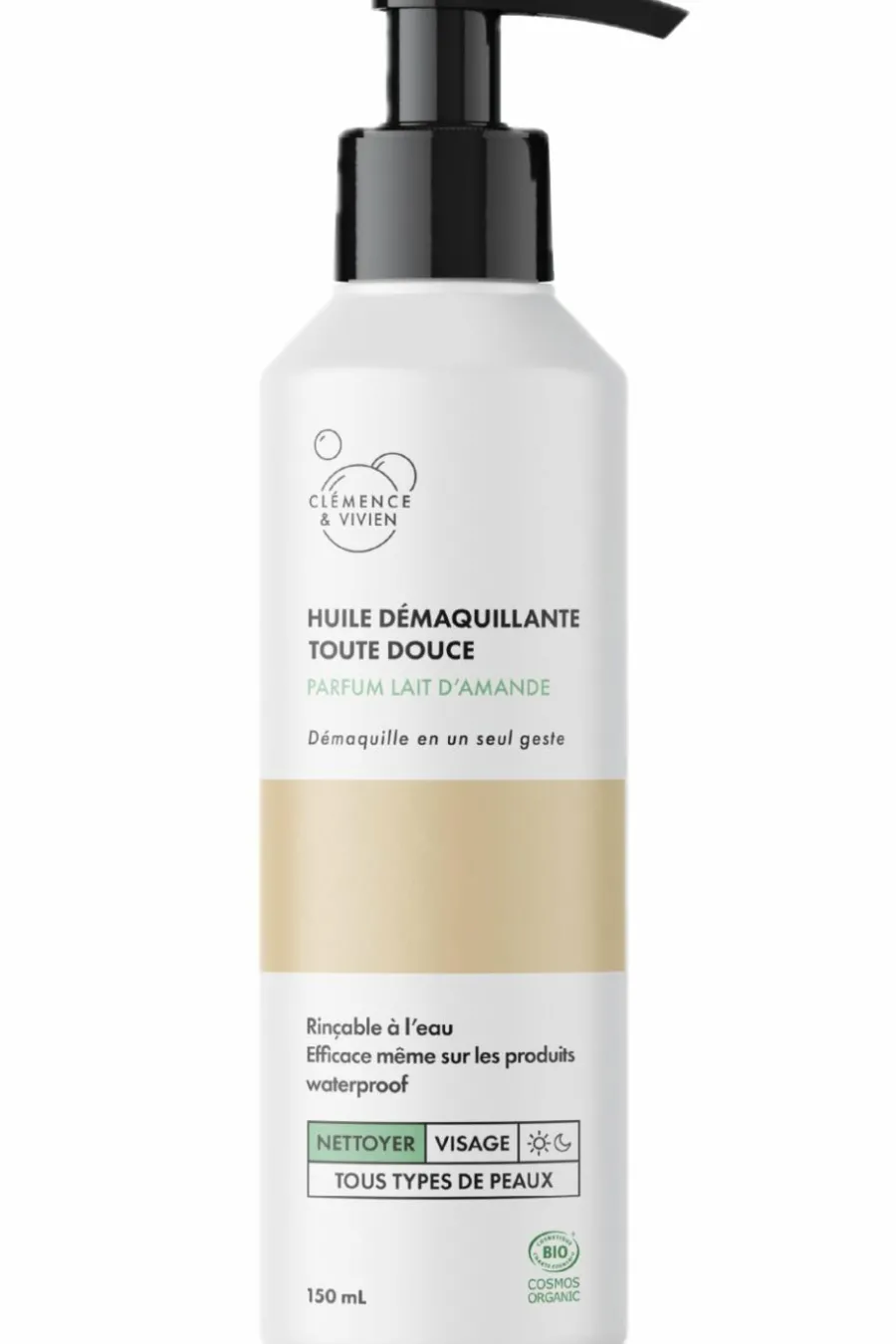New Huile démaquillante toute douce Parfum Lait d’Amande Huile Démaquillante