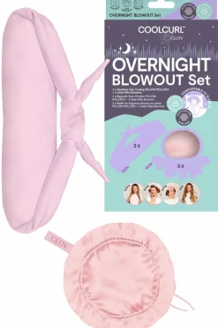 Discount Kit pour boucler les cheveux sans chaleur pendant la nuit Coolcurl™ rose Coffret Cheveux