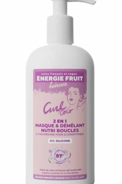 Online Masque capillaire 2-en-1 pour cheveux bouclés au coco & beurre de karité Masque & Soin