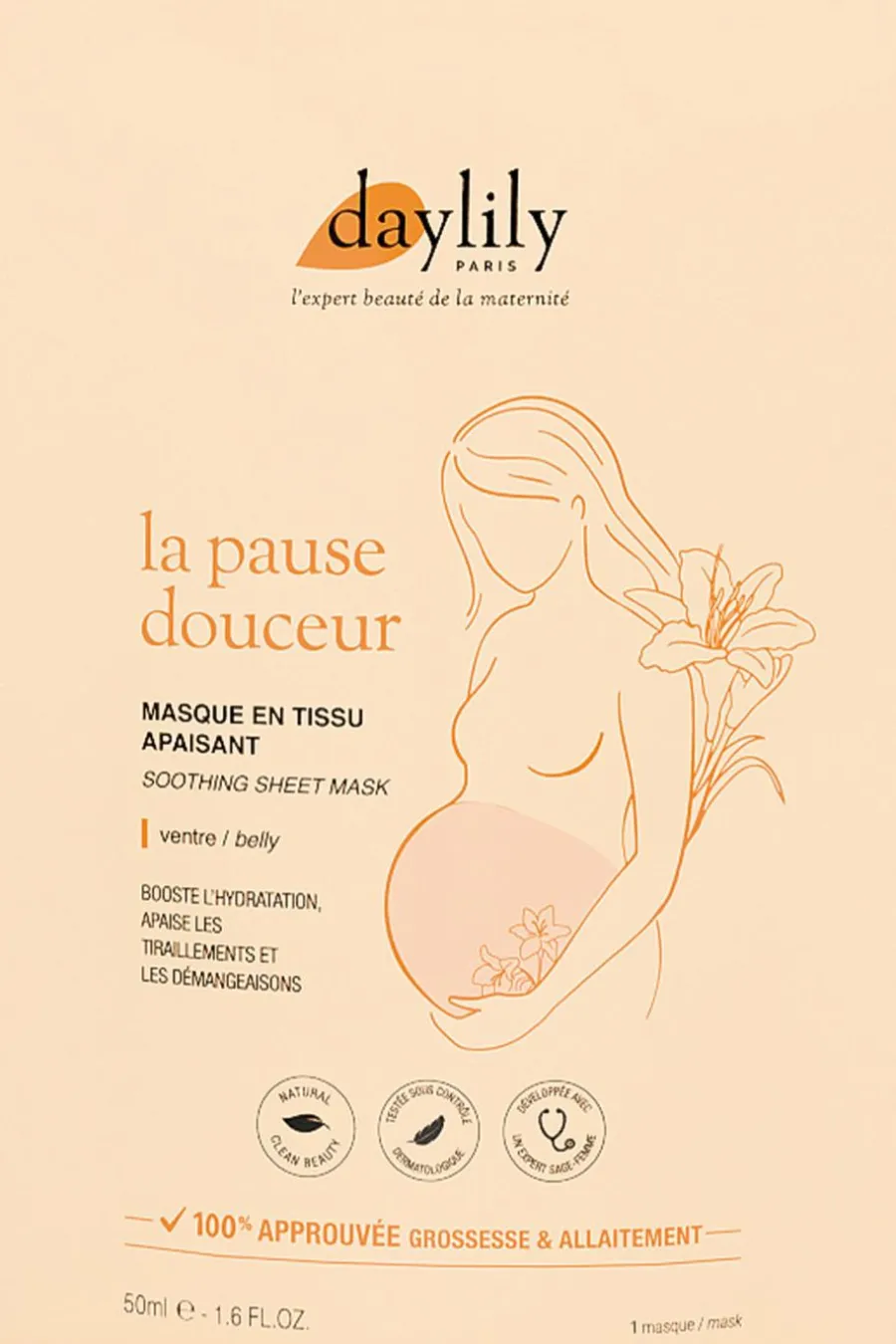 Online Masque en tissu pour le ventre apaisant la Pause Douceur Masque Tissu