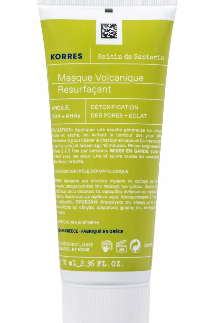 Masque volcanique purifiant Masque Crème