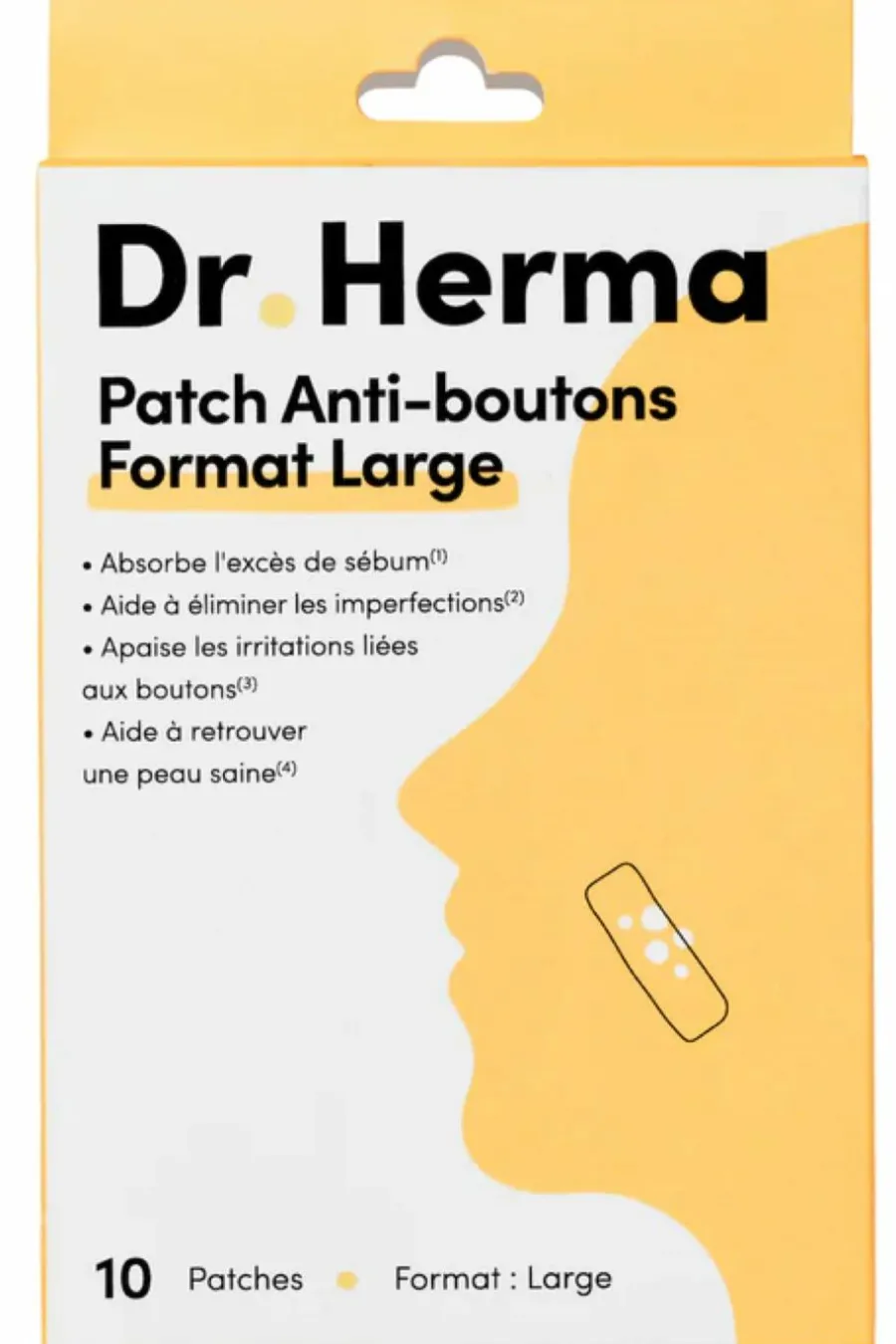 Patch anti-boutons format large x 10 Masque Tissu|Anti-Imperfection & Rougeurs