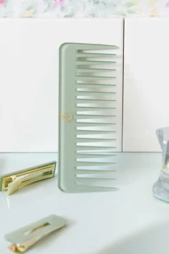 Sale Peigne Opaline Vert d’eau Brosse & Peigne