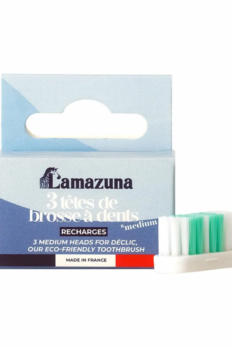 New Recharge brosses à dent de 3 têtes Médium Brosse À Dents
