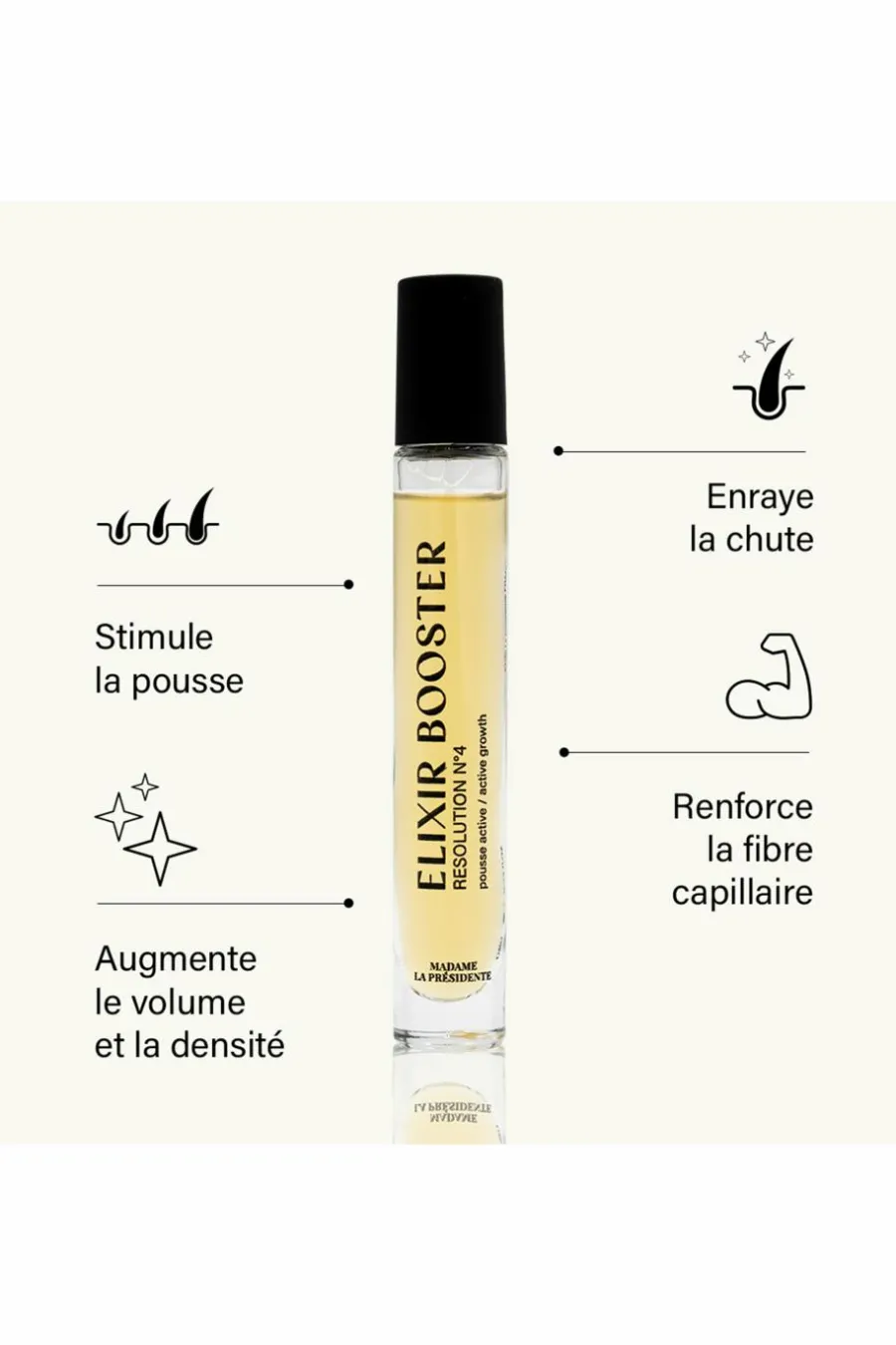 Best Roll-on pousse des cheveux Elixir Booster Résolution n°4 Masque & Soin