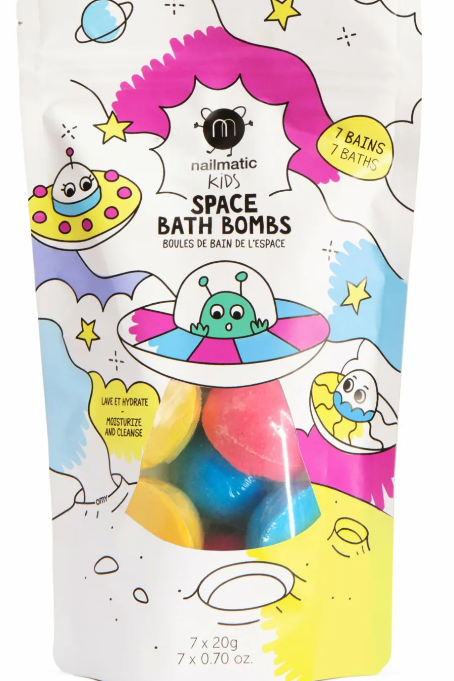 New Sachet de 7 boules de bains de l’espace Enfant Bébé & Enfant|Sels, Cristaux & Soin De Bain