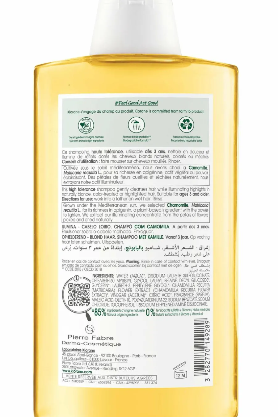 Discount Shampoing à la Camomille pour cheveux blonds Shampoing