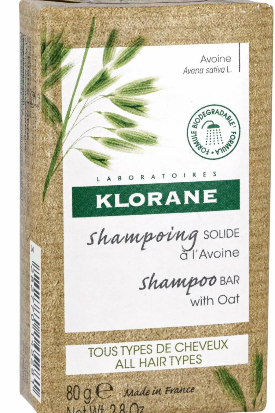 New Shampoing solide à l’Avoine pour tous types de cheveux Shampoing