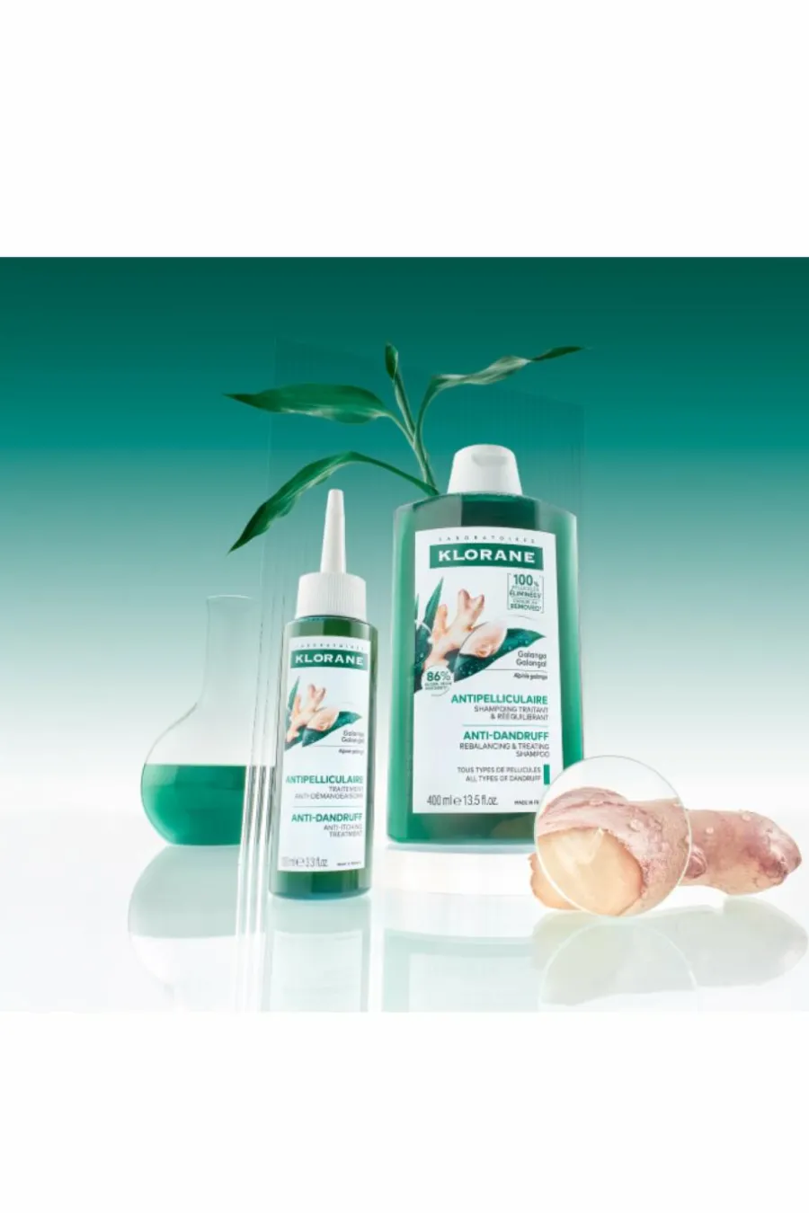 Shampoing traitant et rééquilibrant antipelliculaire au Galanga Shampoing|Cheveux & Cuir Chevelu Sensible
