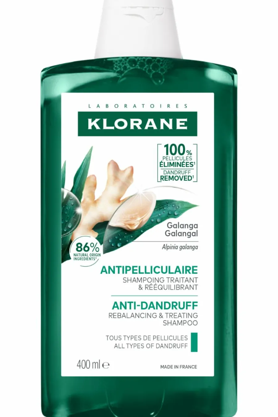 Shampoing traitant et rééquilibrant antipelliculaire au Galanga Shampoing|Cheveux & Cuir Chevelu Sensible