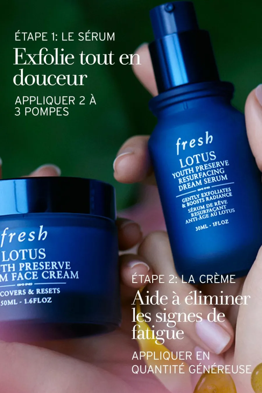 New Sérum de nuit anti-âge au lotus et aux AHAs Sérum & Huile|Soin De Nuit