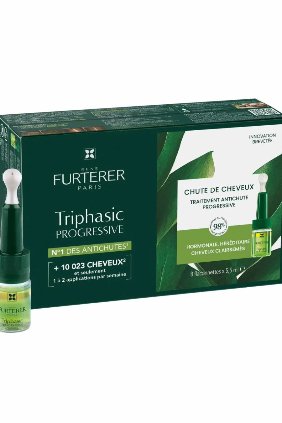 New Traitement antichute 8 doses Triphasic Progressive Coffret Cheveux