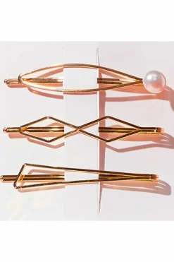 Discount Trio de barrettes Pince & Elastique
